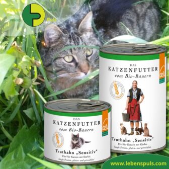 1. Premium Katzenfutter | GETREIDEFREI | BIO | Truthahn | gesund