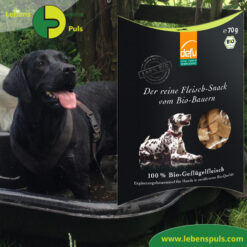 Bewertungen unserer Kunden 22 BIO Hundefutter: Fleisch Snack BIO Geflügelfleisch (defu)