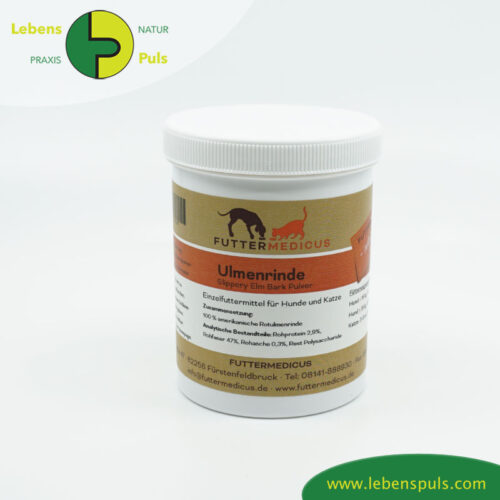 Ulmenrinde | gesunde Nahrungsergänzung für Hund + Katze | Futtermedicus 8 Futtermittelergaenzung Futtermedicus Ulmenrinde 150g