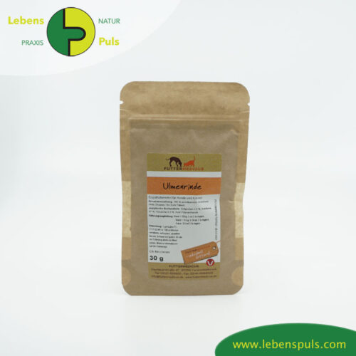 Ulmenrinde | gesunde Nahrungsergänzung für Hund + Katze | Futtermedicus 9 Futtermittelergaenzung Futtermedicus Ulmenrinde 30g