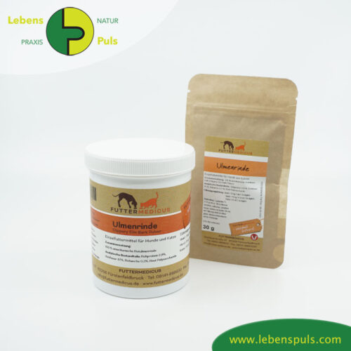 Ulmenrinde | gesunde NahrungsergΓ€nzung fΓΌr Hund + Katze | Futtermedicus 1 Futtermittelergaenzung Futtermedicus Ulmenrinde 30g und 150g