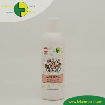Badespass Hunde Shampoo Katzen Shampoo mit Neembaumöl mit Kippverschluss LebensPuls