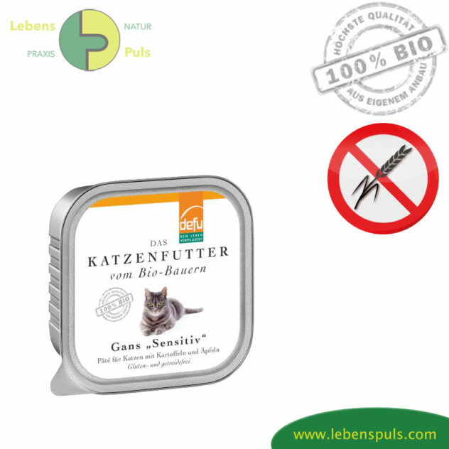 Defu Premium Katzenfutter Nassfutter getreidefrei BIO Gans 100g
