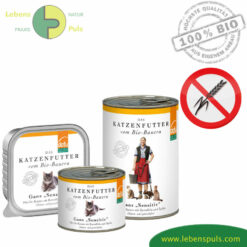 Bewertungen unserer Kunden 6 Premium Katzenfutter | Nassfutter | GETREIDEFREI | gesunde BIO Gans für die Katze | defu