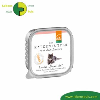 Defu Premium Katzenfutter Nassfutter getreidefrei BIO Lachs 100g