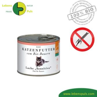 Defu Premium Katzenfutter Nassfutter getreidefrei BIO Lachs 200g