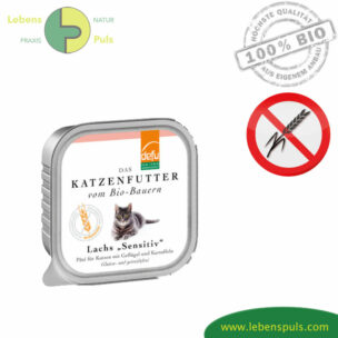 Defu Premium Katzenfutter Nassfutter getreidefrei BIO Lachs 100g
