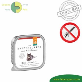 Defu Premium Katzenfutter Nassfutter getreidefrei BIO Rind 100g