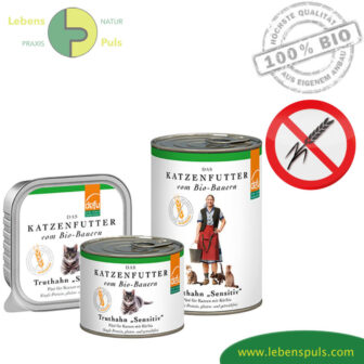 Defu Premium Katzenfutter Nassfutter getreidefrei BIO Truthahn 100g, 200g, 410g