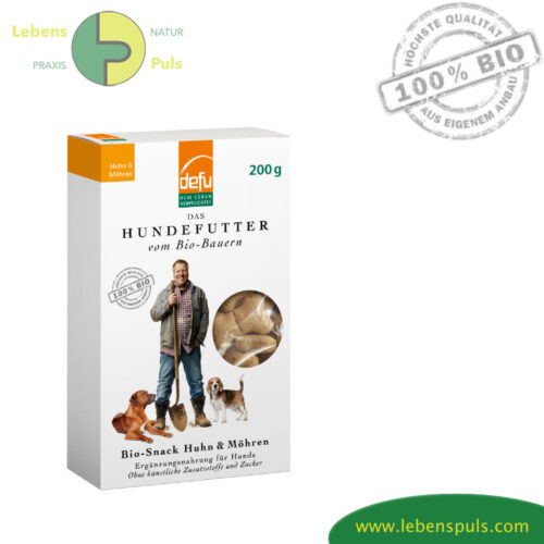 Huhn & Möhre | BIO Snack | gesunde Belohnung für den Hund | defu 2 BIO Snack Huhn & Möhre Belohnung für den Hund Defu, 200g
