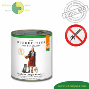 Defu High Sensitive Premium Hundefutter Nassfutter getreidefrei BIO Truthahn 820g