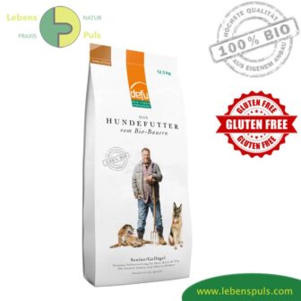 Defu Premium Hundefutter Trockenfutter BIO Geflügel Senior, 12,5kg