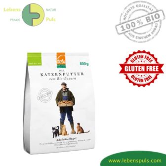 Defu Premium Katzenfutter Trockenfutter BIO Geflügel Adult, 800g