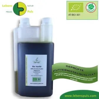 Einzelfuttermittel NatΓΌrlich Pferd BIO HanfΓΆl