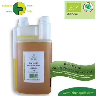 Einzelfuttermittel Natürlich Pferd BIO Leinöl