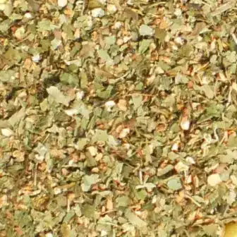 BIO Weißdorn | Blätter mit Blüten geschnitten | Kräuter für Pferde | wertvolle Nahrungsergänzung für Futtermittel 6 Einzelfuttermittel Natürlich Pferd BIO Kräuter Weißdorn Weissdorn Blätter mit Blüten geschnitten