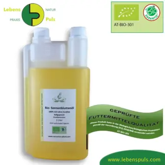 Einzelfuttermittel Natürlich Pferd BIO Sonnenblumenöl