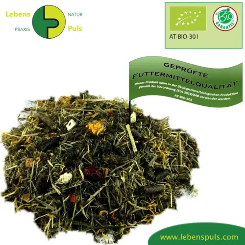 BIO Natur Pur Vital Plus | Kräuterfutter für Pferde | mit Hanfsamen | Superfood für Pferde 2 Ergänzungsfuttermittel Kräuterfutter Natürlich Pferd BIO Natur Pur Vital Plus