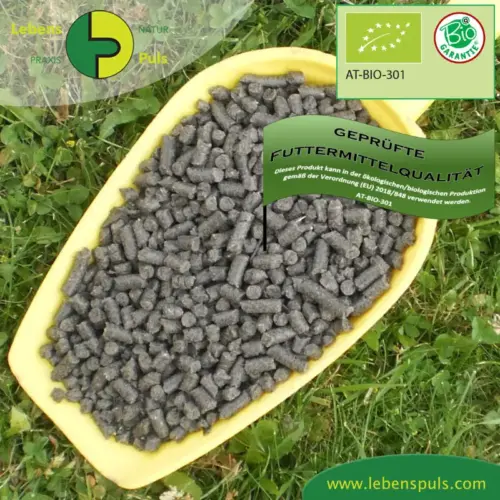 BIO Sonnenblumen Presskuchen, grobes Granulat | Presskuchen fรผr Pferde | besonderes Futtermittel als Nahrungsergรคnzung 2 Einzelfuttermittel Natรผrlich Pferd BIO Sonnenblumen Presskuchen Verdauung Haut entzรผndungshemmend