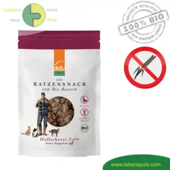 Defu Hofleckerei Ente, softe BIO Happen, Katze, Belohnung, Ente, 80g