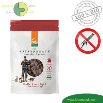 Defu Hofleckerei Rind, softe BIO Happen, Katze, Belohnung, Rind, 80g