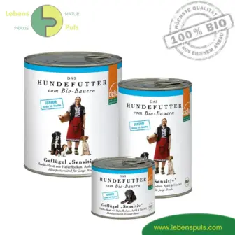 Defu Sensitive Premium Junior Hundefutter Nassfutter BIO Geflügel 200g, 400g, 800g